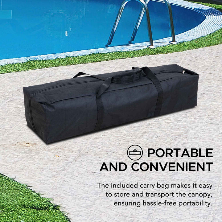 A109004900 Stoff schwimmender Poolpavillon GRAN - 300cm x 300cm 