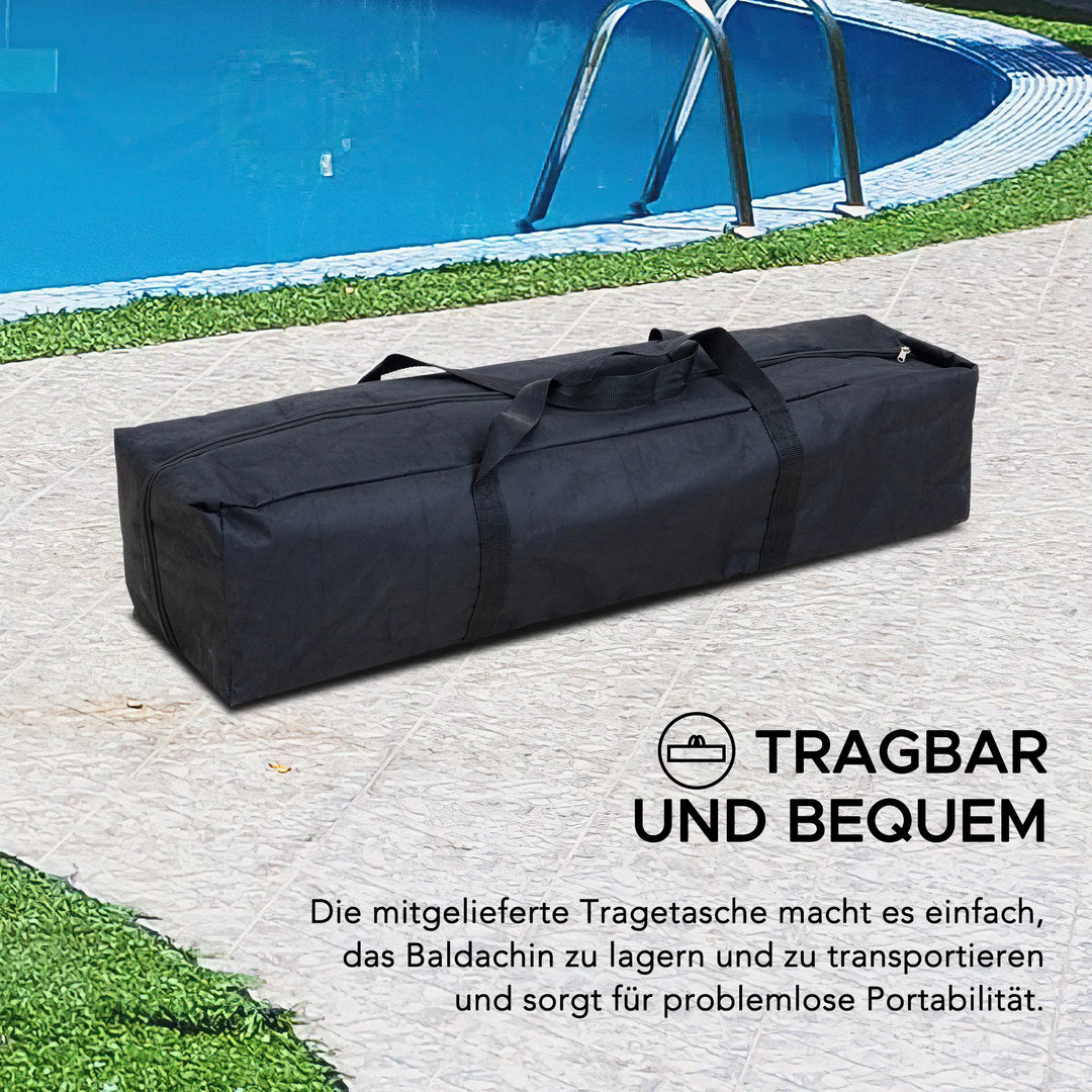 Fabric Swimming Pool Gazebo GRAN - 300cm x 300cm
