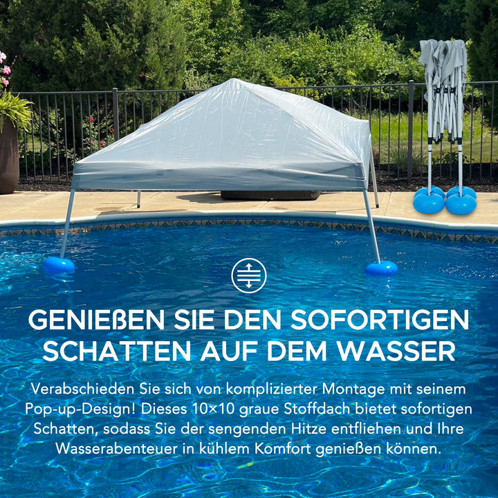 Fabric Swimming Pool Gazebo GRAN - 300cm x 300cm