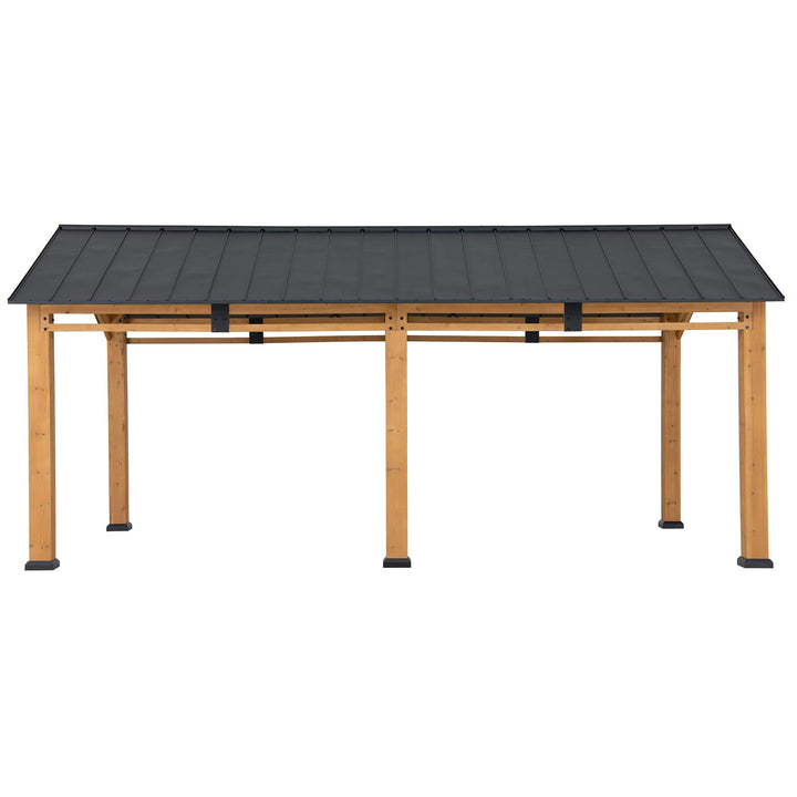 A110000941 Zedernholz Carport DIRAN -336cm x 603cm 
