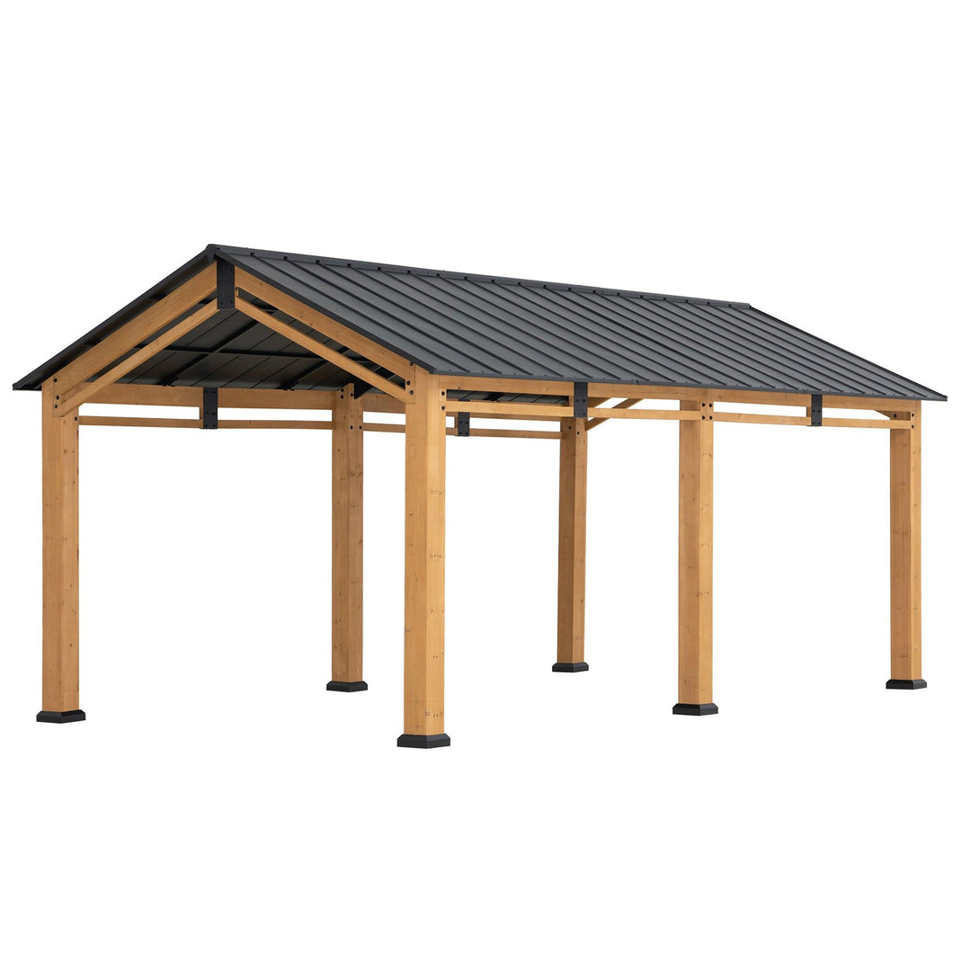 A110000941 Zedernholz Carport DIRAN -336cm x 603cm 