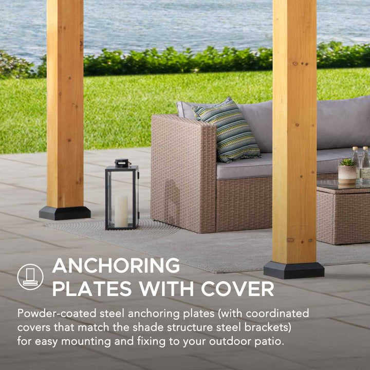 DIRAN Cedar Wood Carport - 336cm x 603cm