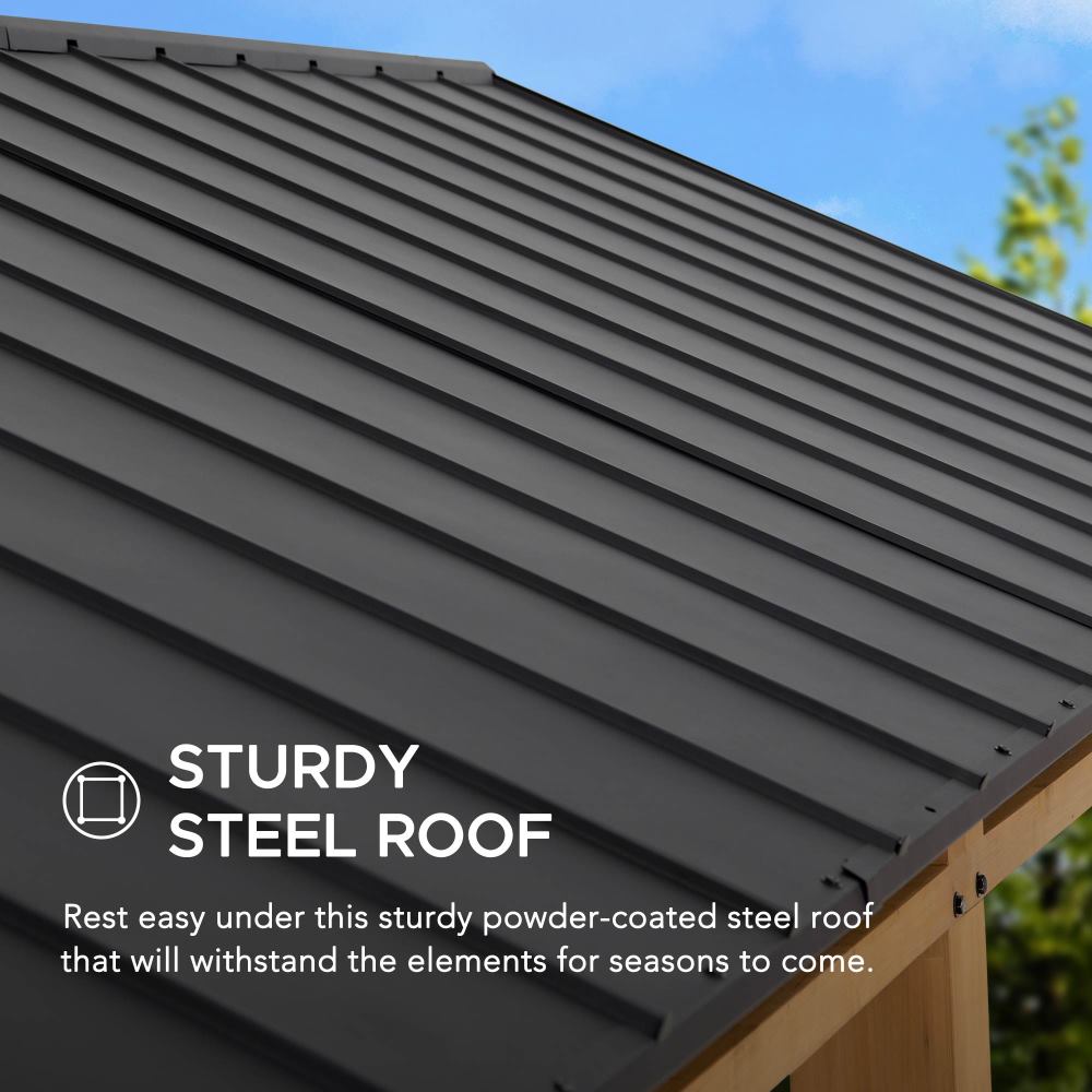 DIRAN Cedar Wood Carport - 336cm x 603cm