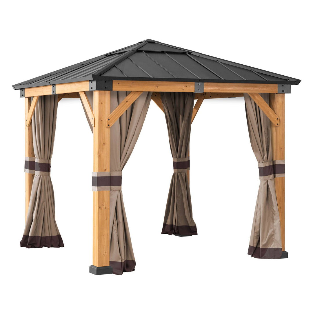 A1113054602 Vorhang für Zedernholz Gazebo 273cm x 273cm
