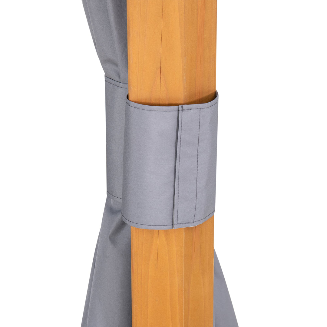 A111309101 Vorhang für Zedernholz Gazebo 395cm x 395cm 