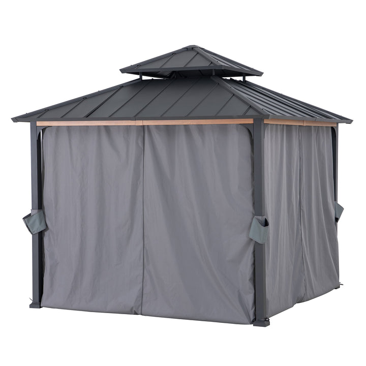 A111309300 Vorhang für Zedernholz Gazebo 300cm x 300cm 