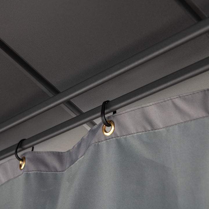 A111309300 Vorhang für Zedernholz Gazebo 300cm x 300cm 