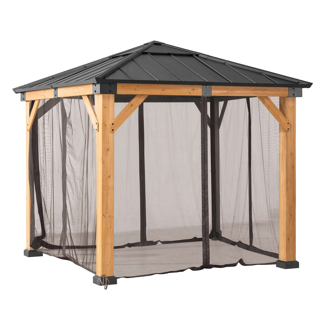A111509460 Netz für Zedernholz Gazebo 273cm x 273cm