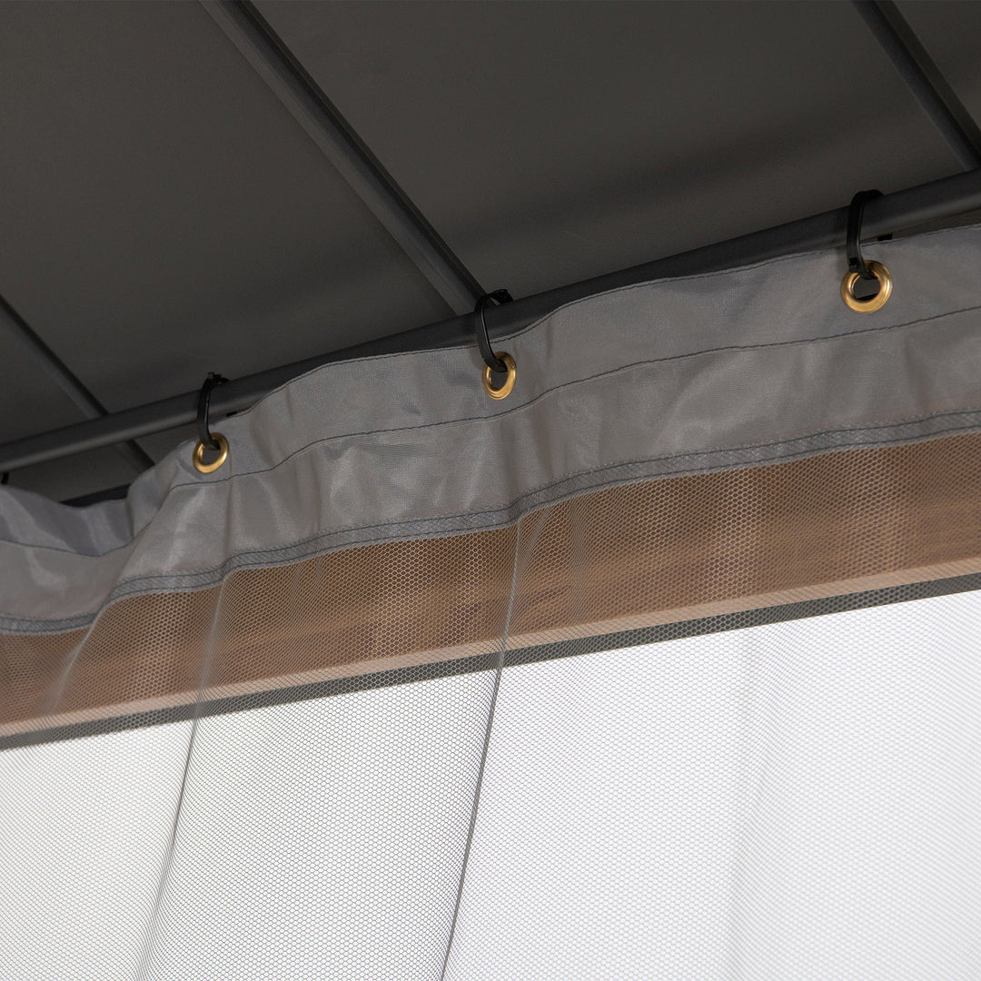 A111515600 Netz für Zedernholz Gazebo 300cm x 300cm