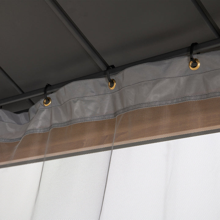 A111515600 Netz für Zedernholz Gazebo 300cm x 300cm