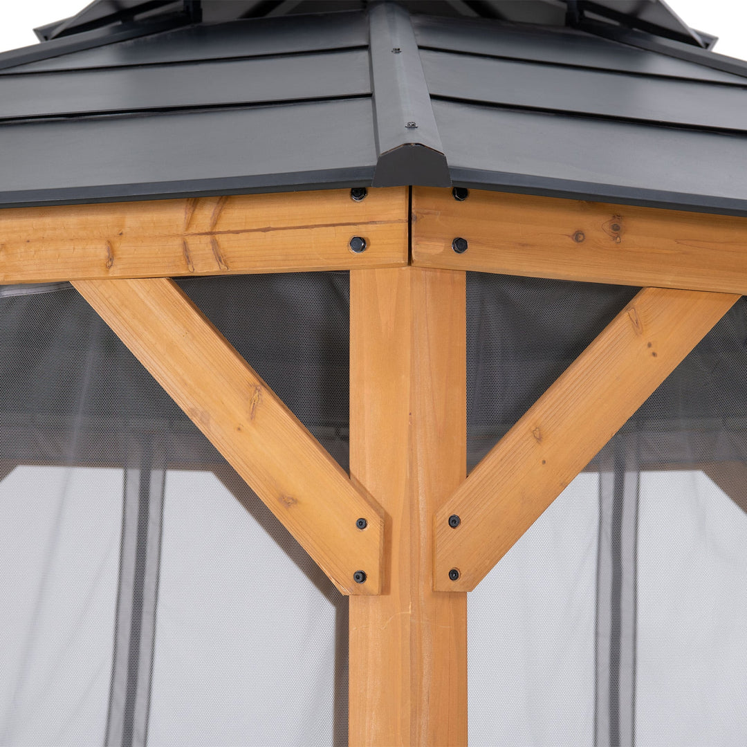 A111515801 Netz für Zedernholz Gazebo 395cm x 395cm 