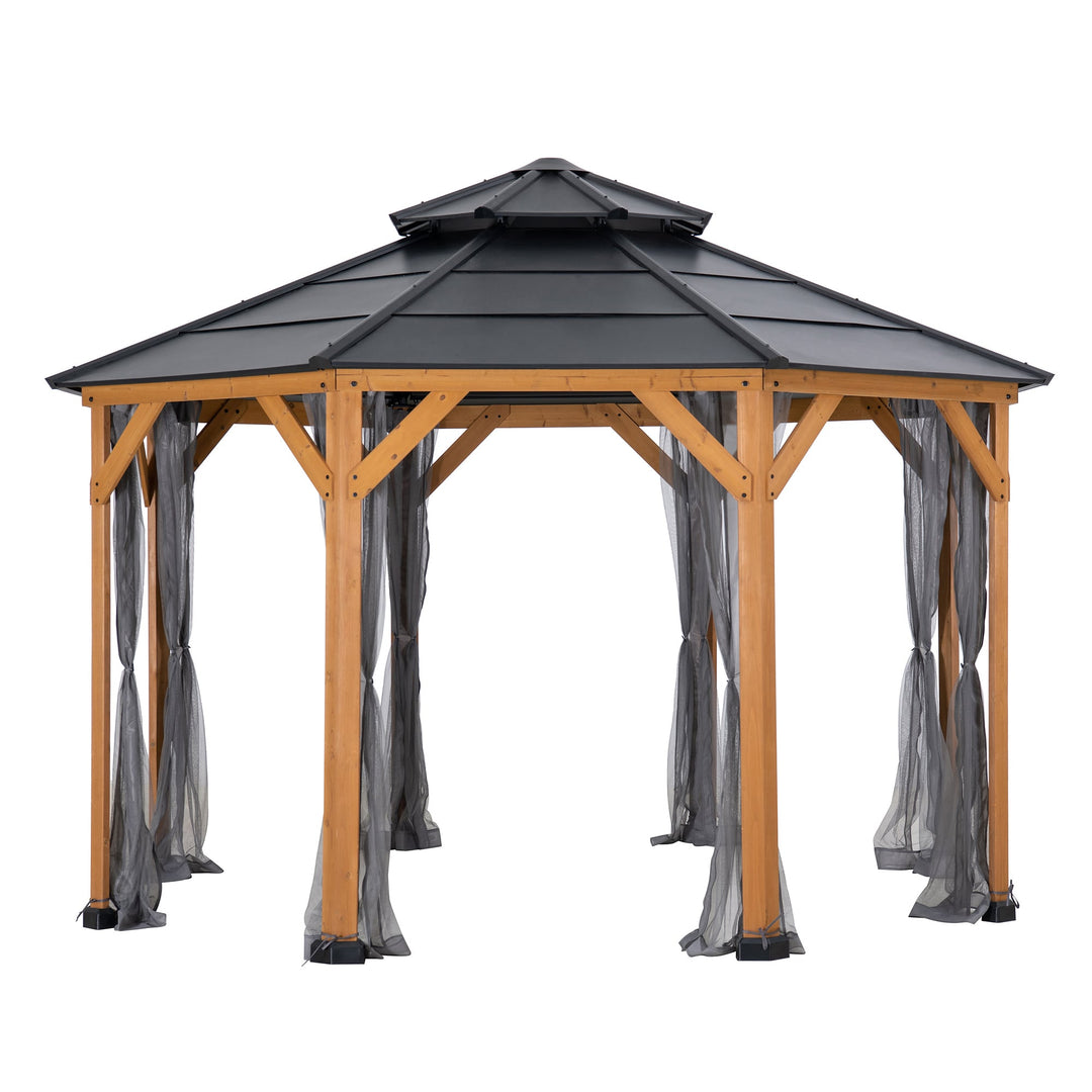 A111515801 Netz für Zedernholz Gazebo 395cm x 395cm 