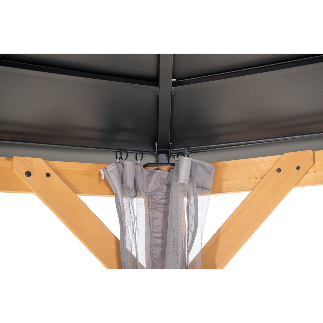 A111515801 Netz für Zedernholz Gazebo 395cm x 395cm 