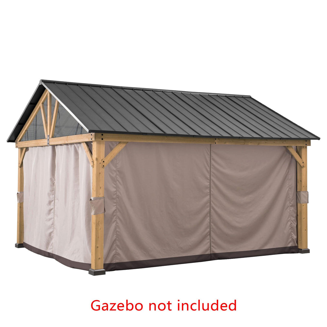A111901000 Vorhang für Zedernholz Gazebo 404cm x 465cm