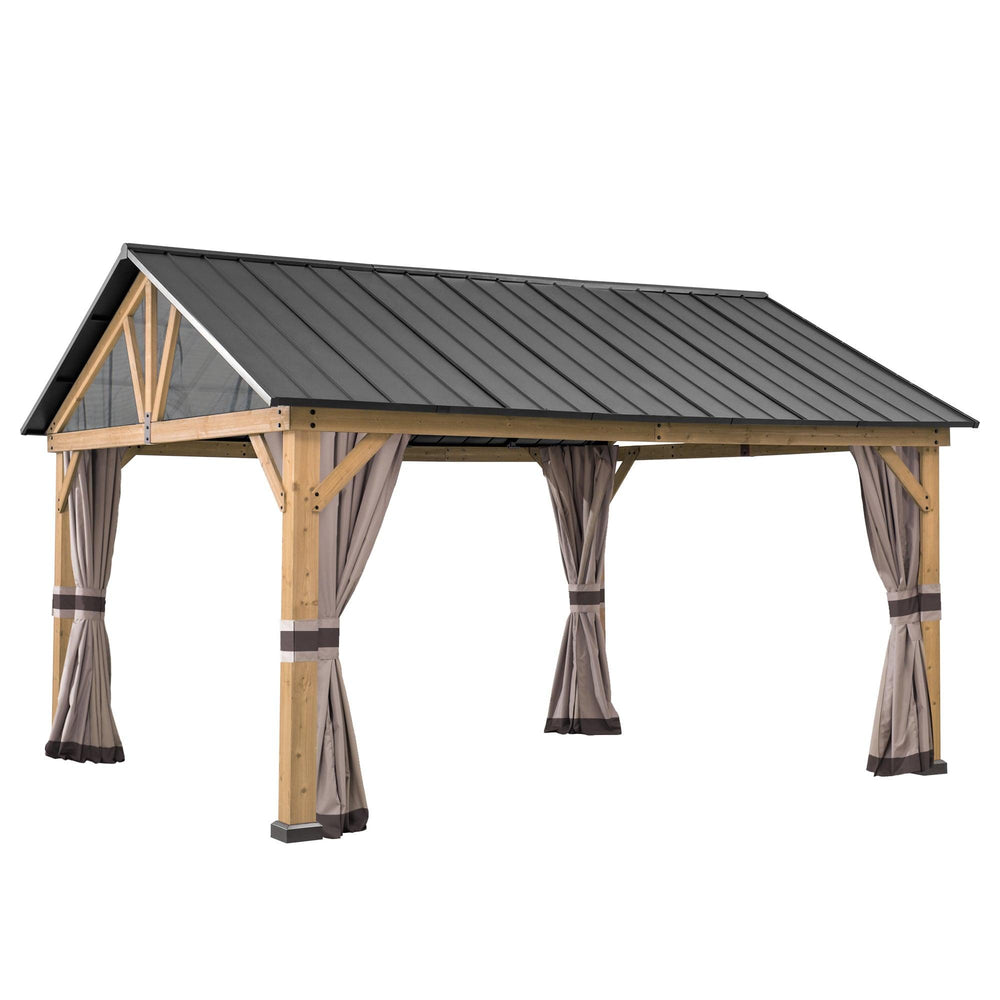 A111901000 Vorhang für Zedernholz Gazebo 404cm x 465cm 