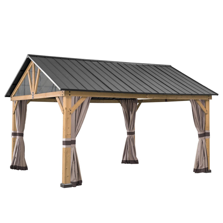 A111901000 Vorhang für Zedernholz Gazebo 404cm x 465cm 