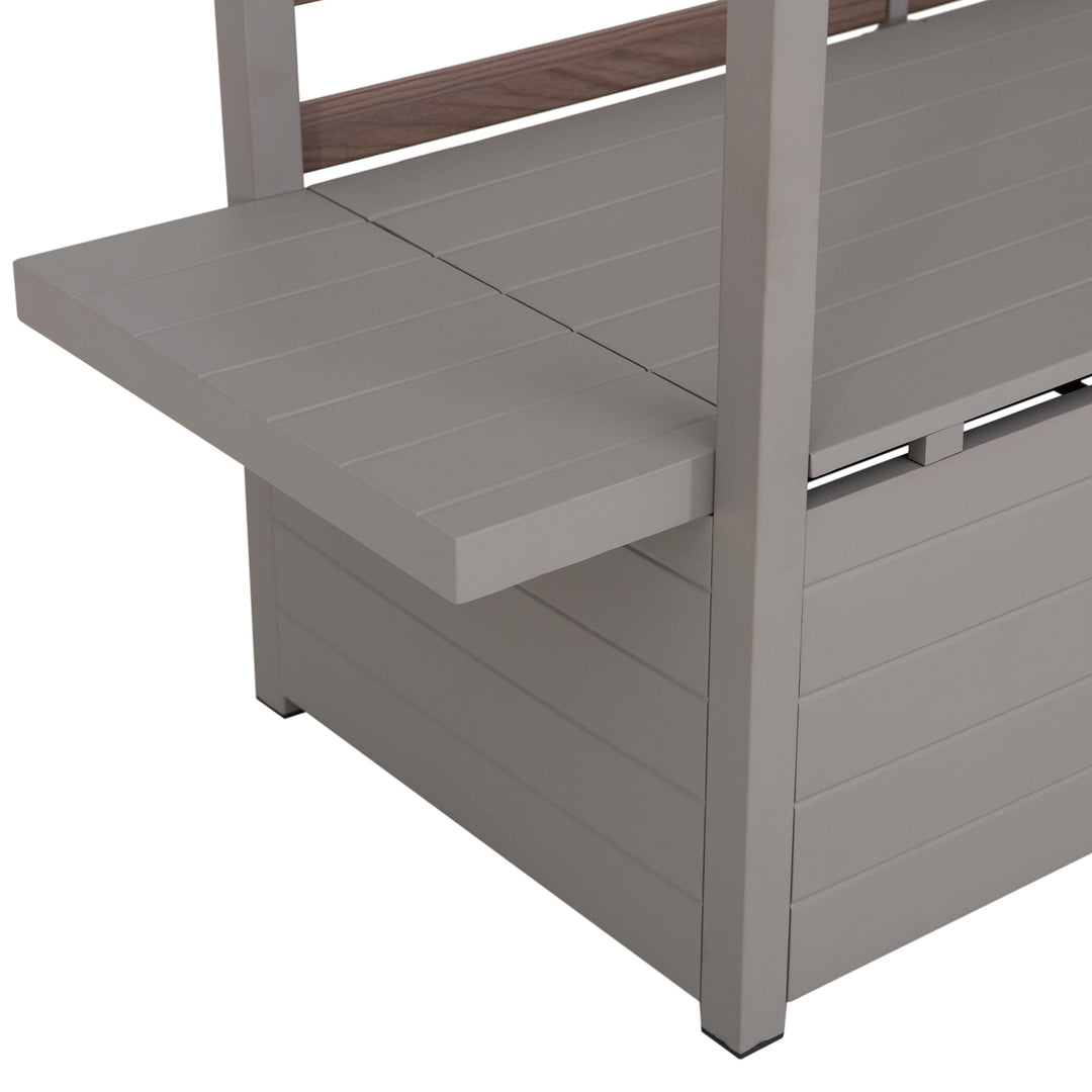 A206900200 Stahl Gartensofa FARO - 57cm x 147cm, grau 