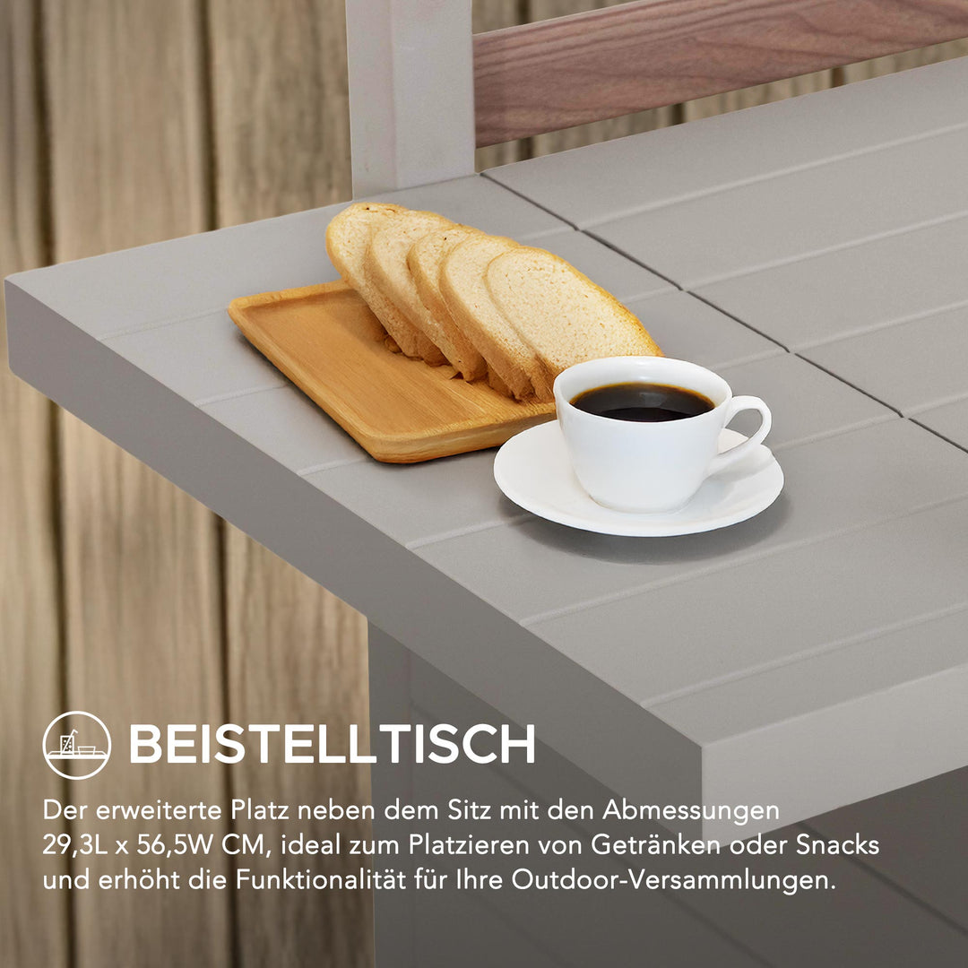 A206900200 Stahl Gartensofa FARO - 57cm x 147cm, grau 