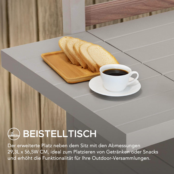 A206900200 Stahl Gartensofa FARO - 57cm x 147cm, grau 