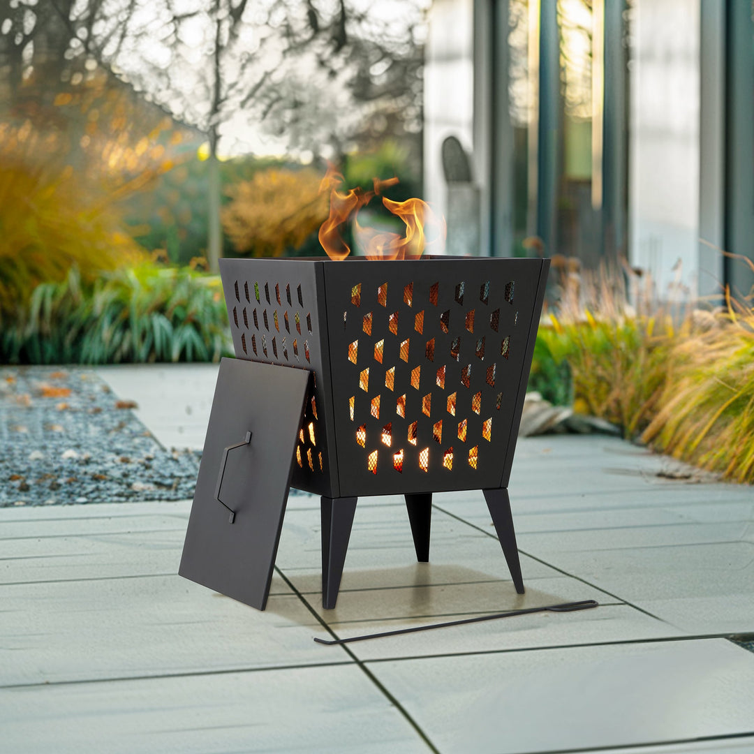 A301058520 Stahl Feuerkorb ALBANI - Ø51cm, schwarz 