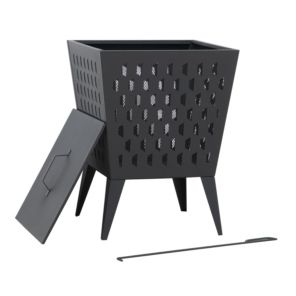 A301058520 Stahl Feuerkorb ALBANI - Ø51cm, schwarz 