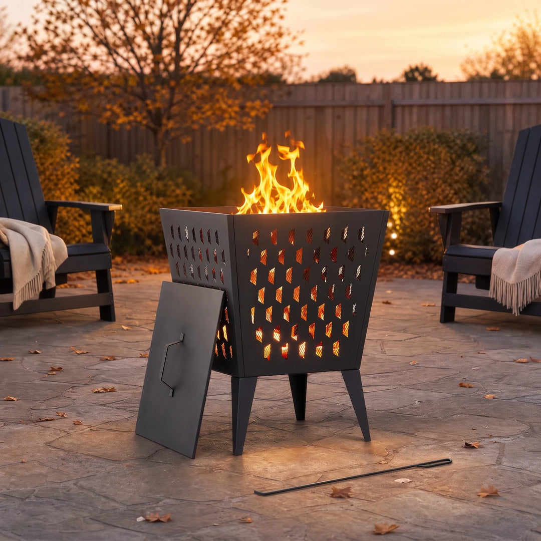 ALBANI Steel Fire Pit Ø46cm - Black
