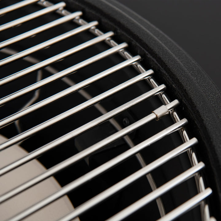 A504002329 Eierförmiger Grill mit Pizzaplatte, schwarz 