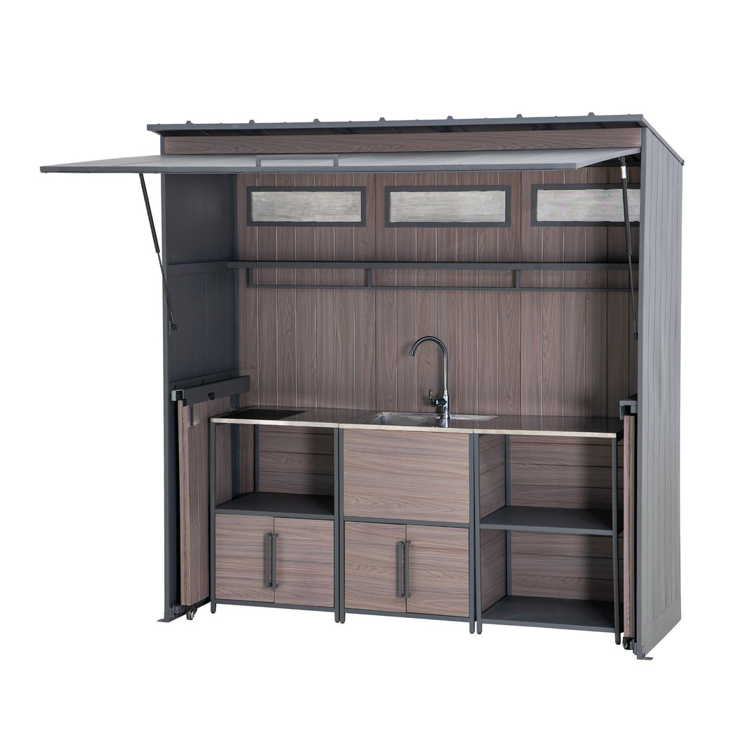 A801002750 Gartenhaus MAMBO für Outdoor Küche - 94cm x 220cm 