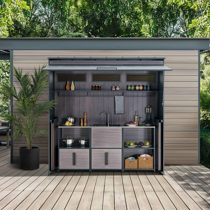 A801002750 Gartenhaus MAMBO für Outdoor Küche - 94cm x 220cm 