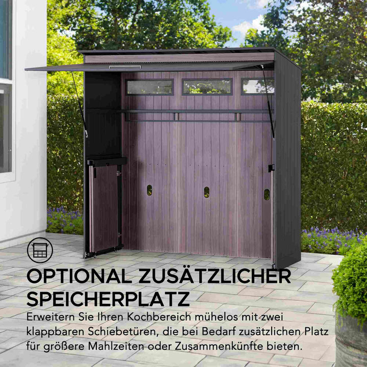 A801002750 Gartenhaus MAMBO für Outdoor Küche - 94cm x 220cm 