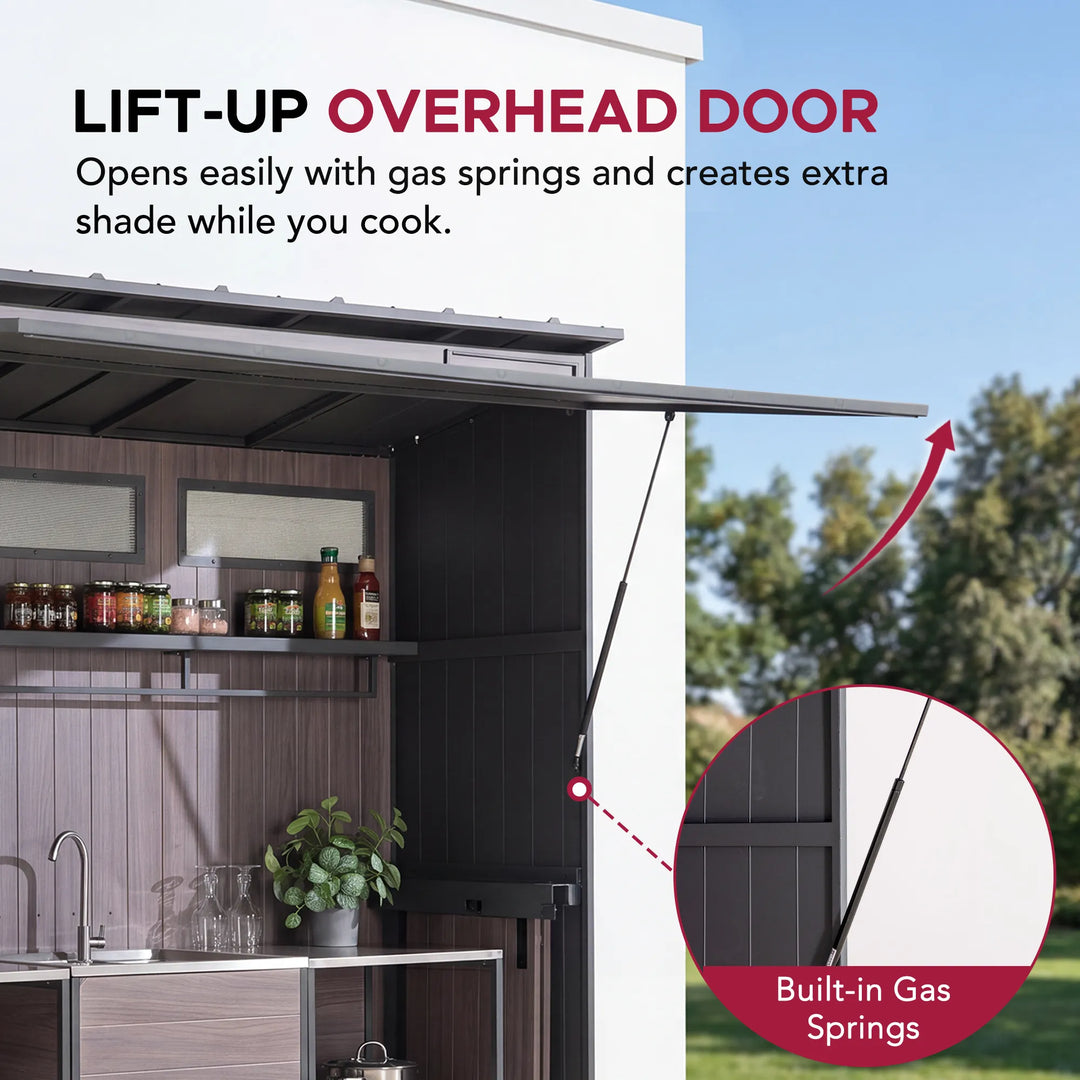 MAMBO Outdoor Kitchen Shed 94cm x 220cm