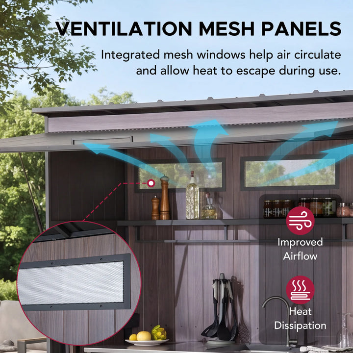 MAMBO Outdoor Kitchen Shed 94cm x 220cm