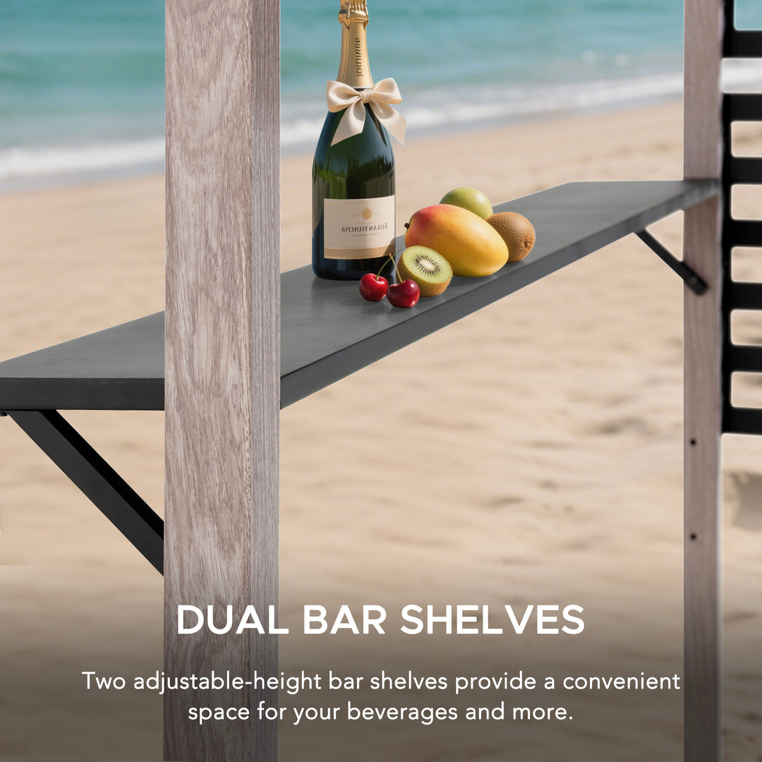 Steel whirlpool pergola DENALI - 252cm x 282cm