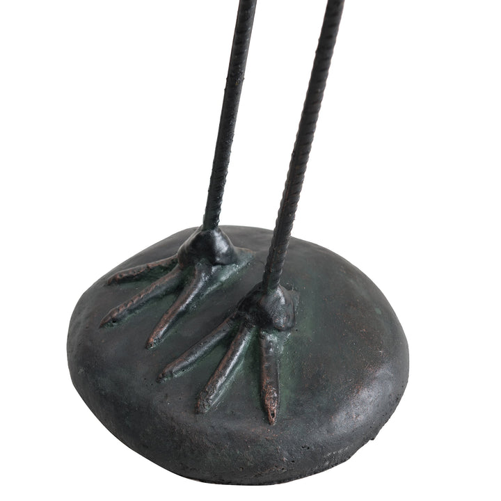 D101000300 Gartenfigur Kranich aus Bronze, 2er Set - klein 
