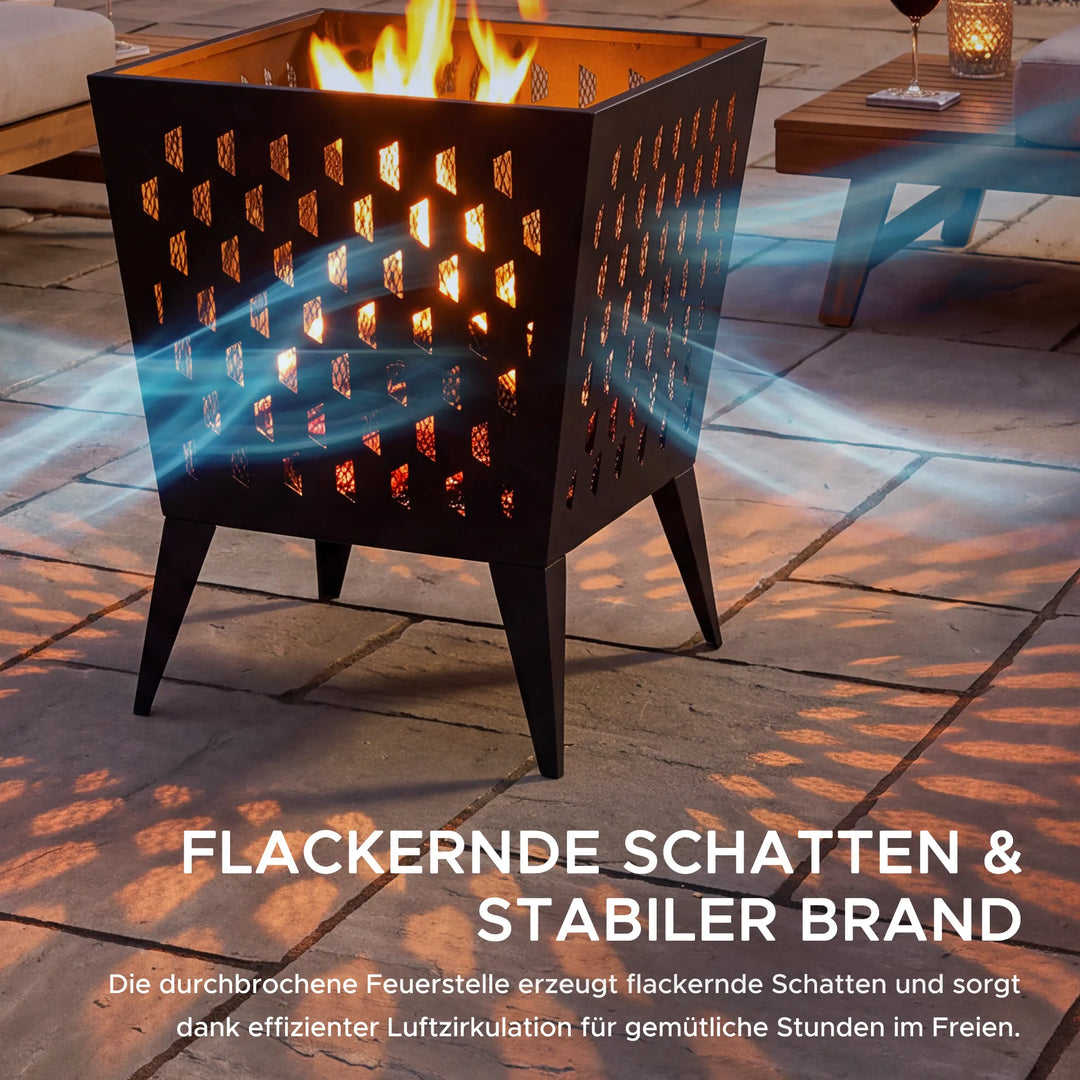 ALBANI Steel Fire Pit Ø46cm - Black