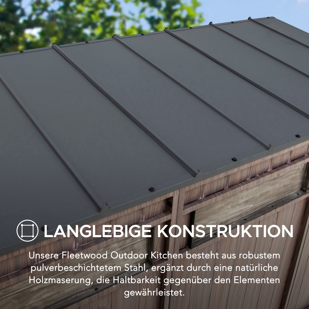 Gartenhaus MAMBO für Outdoor Küche - 94cm x 220cm