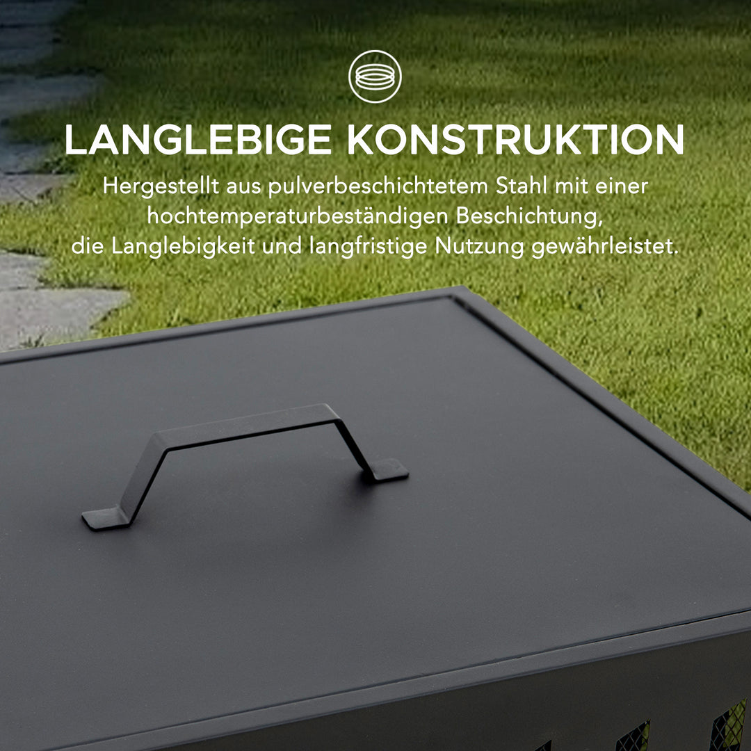Stahl Feuerkorb ALBANI - Ø51cm, schwarz
