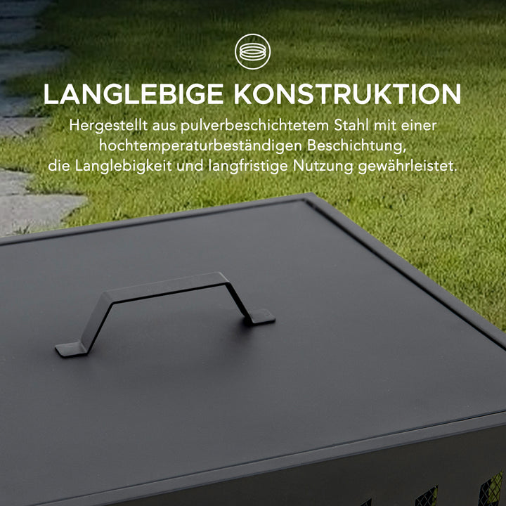 Stahl Feuerkorb ALBANI - Ø51cm, schwarz
