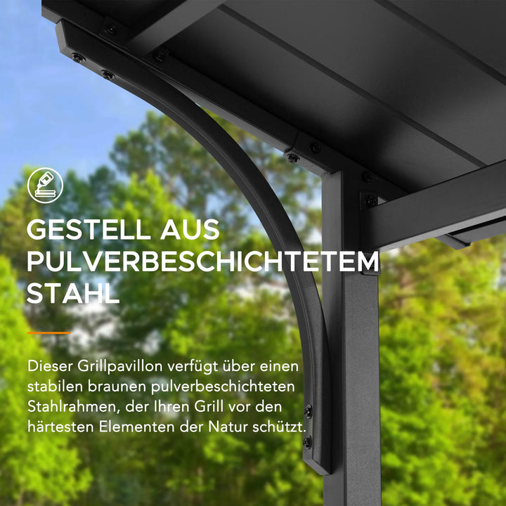 ECRINS Steel Grill Gazebo 153cm x 242cm