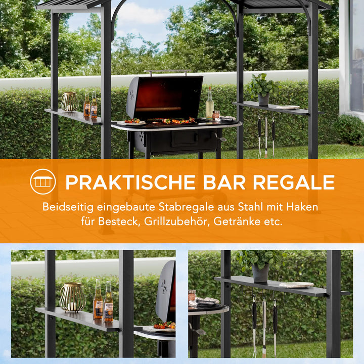 ECRINS Steel Grill Gazebo 153cm x 242cm