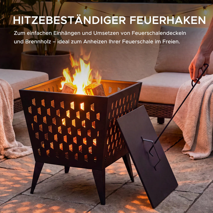 ALBANI Steel Fire Pit Ø46cm - Black