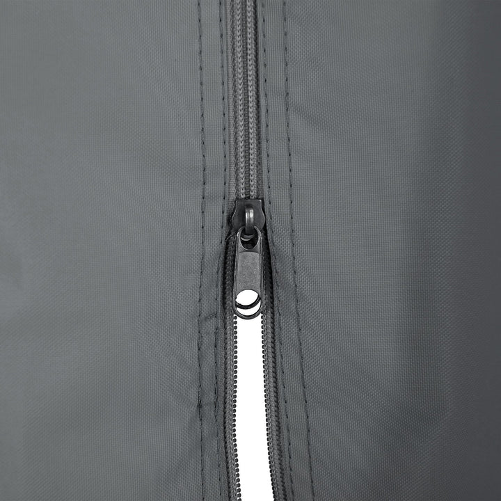 Stahl Wandpavillon MEIJE mit Vorhängen und Netz - 360cm x 300cm, schwarz