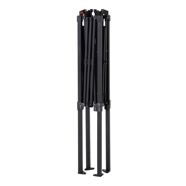 Portabler Stahl Grill Pavillon CINTO mit LED-Licht - 160cm x 250cm, grau