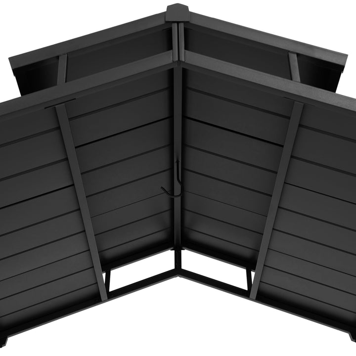 Pavillon barbecue en acier ECRINS - 153cm x 242cm