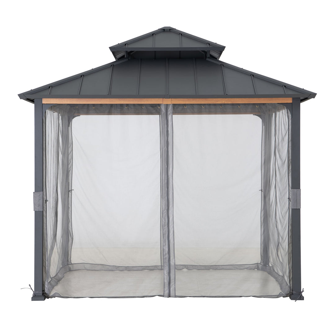 Filet pour tonnelle en bois de cèdre 300cm x 300cm