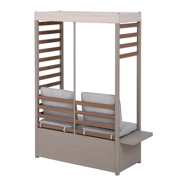Canapé de jardin en acier FARO - 142cm x 128cm