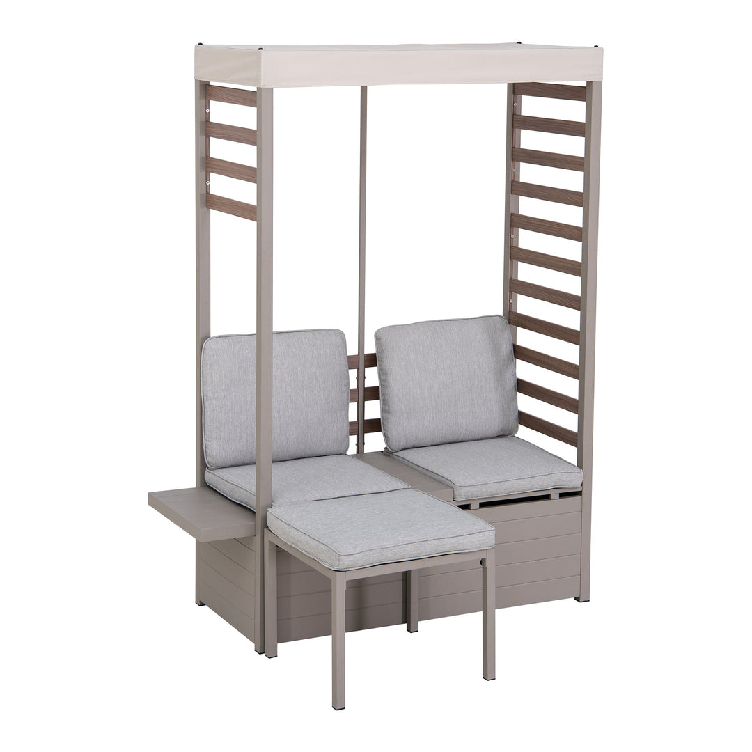 Canapé de jardin en acier FARO - 142cm x 128cm