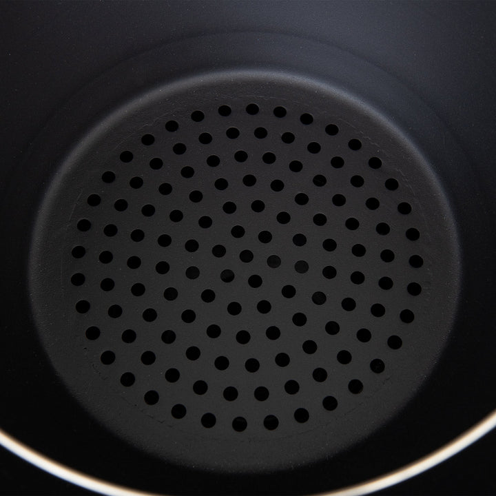 Grill en forme d'œuf avec plaque à pizza, noir