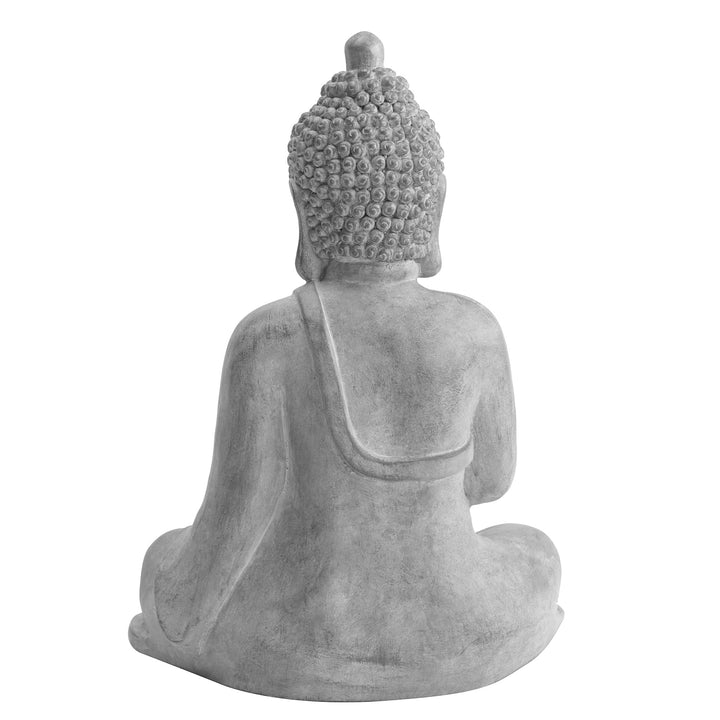 Gartenfigur Buddha aus Ton, meditierend