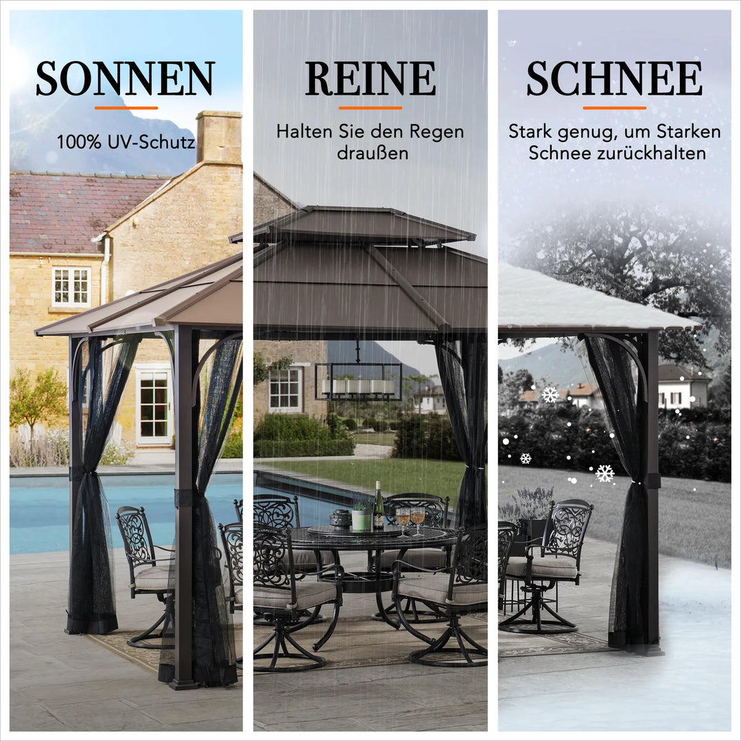 KALDI Steel Gazebo 307cm x 366cm